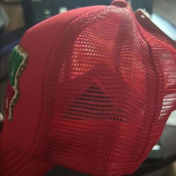 Festive Red Merry Merry Holiday Cap - Picture 3 of 3